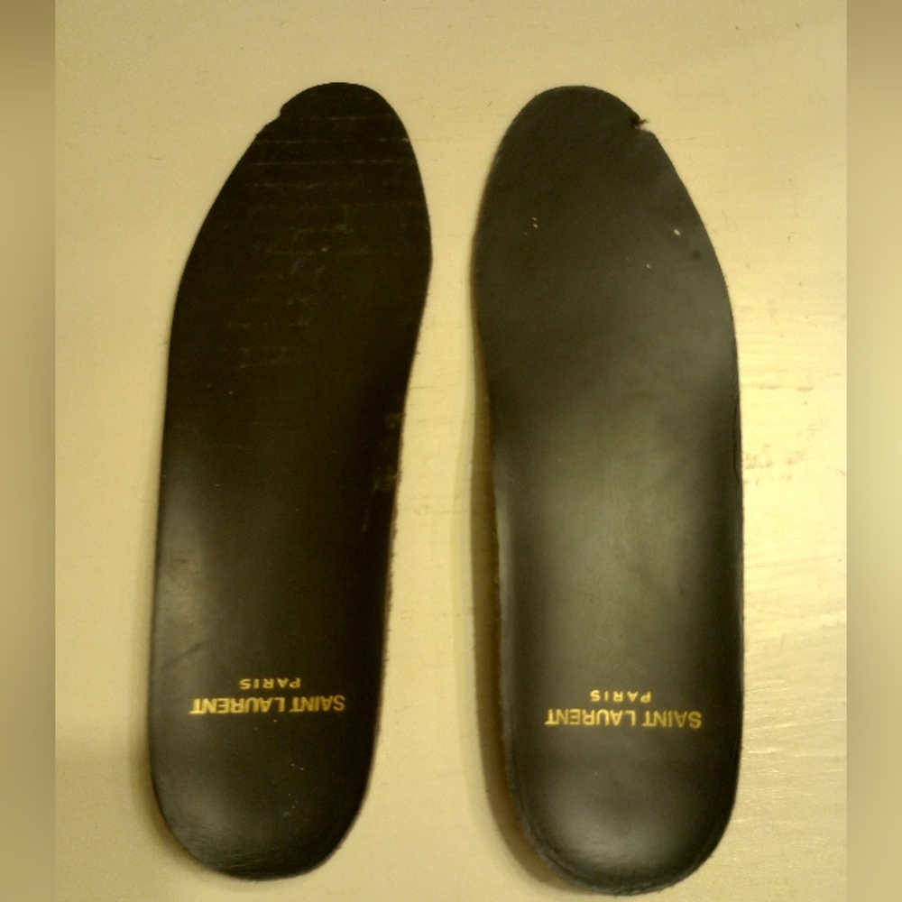 Saint Laurent Black Insoles For Shoes